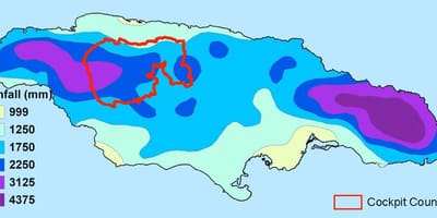 Kort af jamaica loftslag