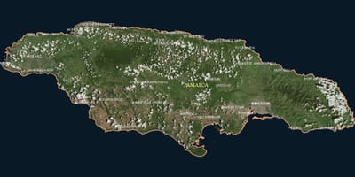 Kort af loftnet jamaica